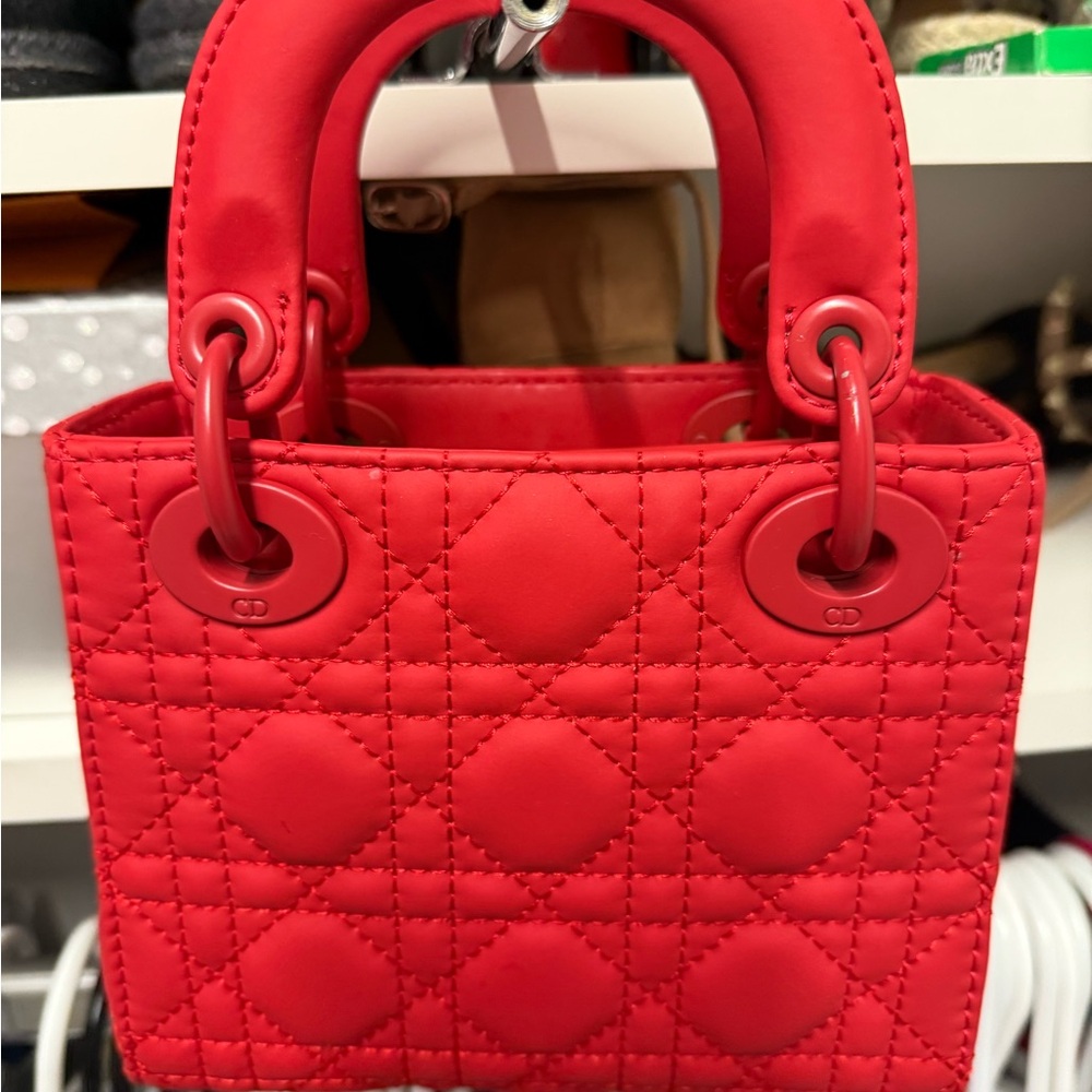 Red Quilted Handbag